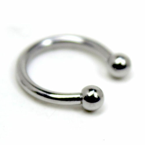 乐天商城 - ボディピアス サーキュラーバーベル14G*12【Y67-45】（1個ペアではございません）(ボディピアス ピアス ボディピアス)