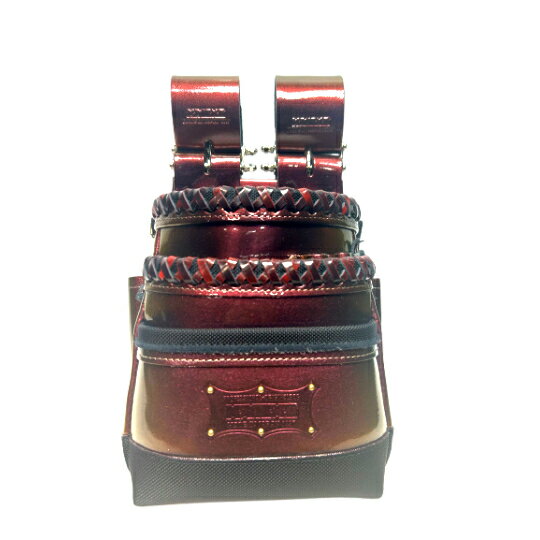 KNICKS　ニックス　KBB301DDX　マジョーラレッド赤ガラス革紐W巻き　スタッズ6点