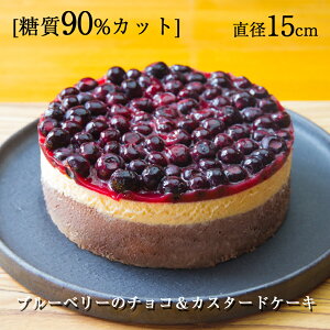 糖質制限★ブルーベリーのチョコムースケーキ★直径15cm