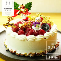 糖質制限★木苺レアチーズのクリスマスケーキ★直径15cmクリスマス飾り付き