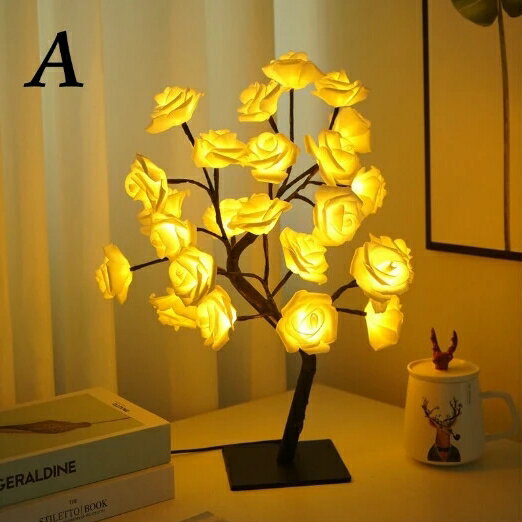 Rakuten - 薔薇 ツリーライト LEDライト USB hbq044