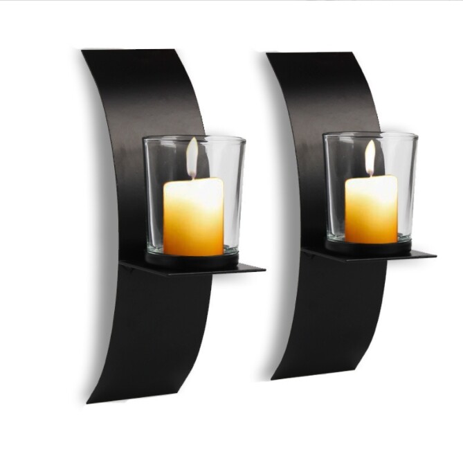 燭台 壁掛け 鉄 hbq045