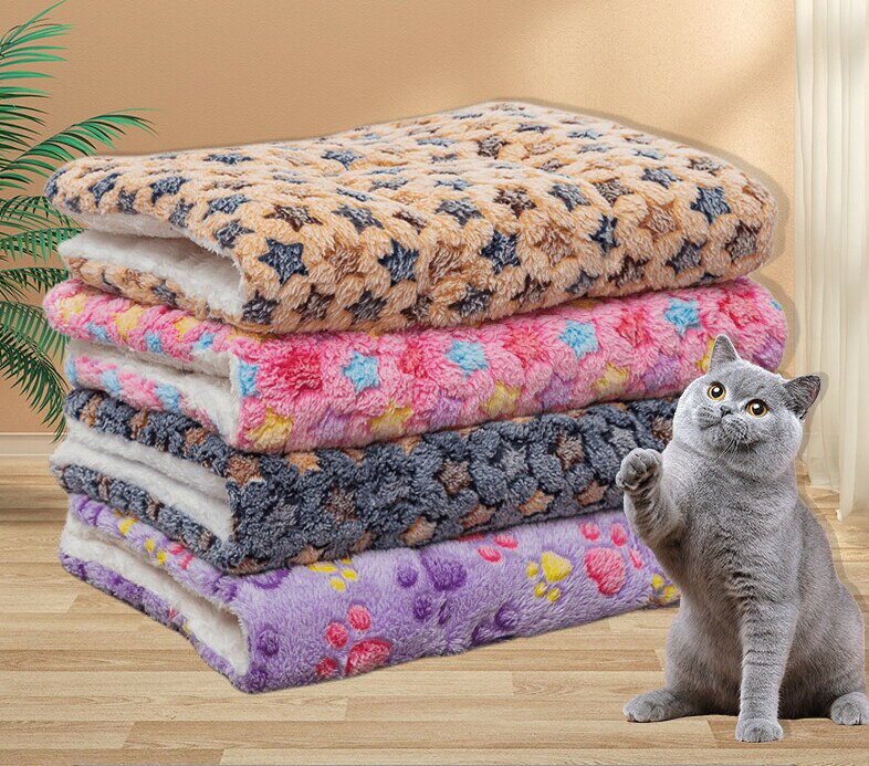 Rakuten - ベッド・マット 毛布 滑り止め座布団 犬猫用品 秋冬保温 hbq074