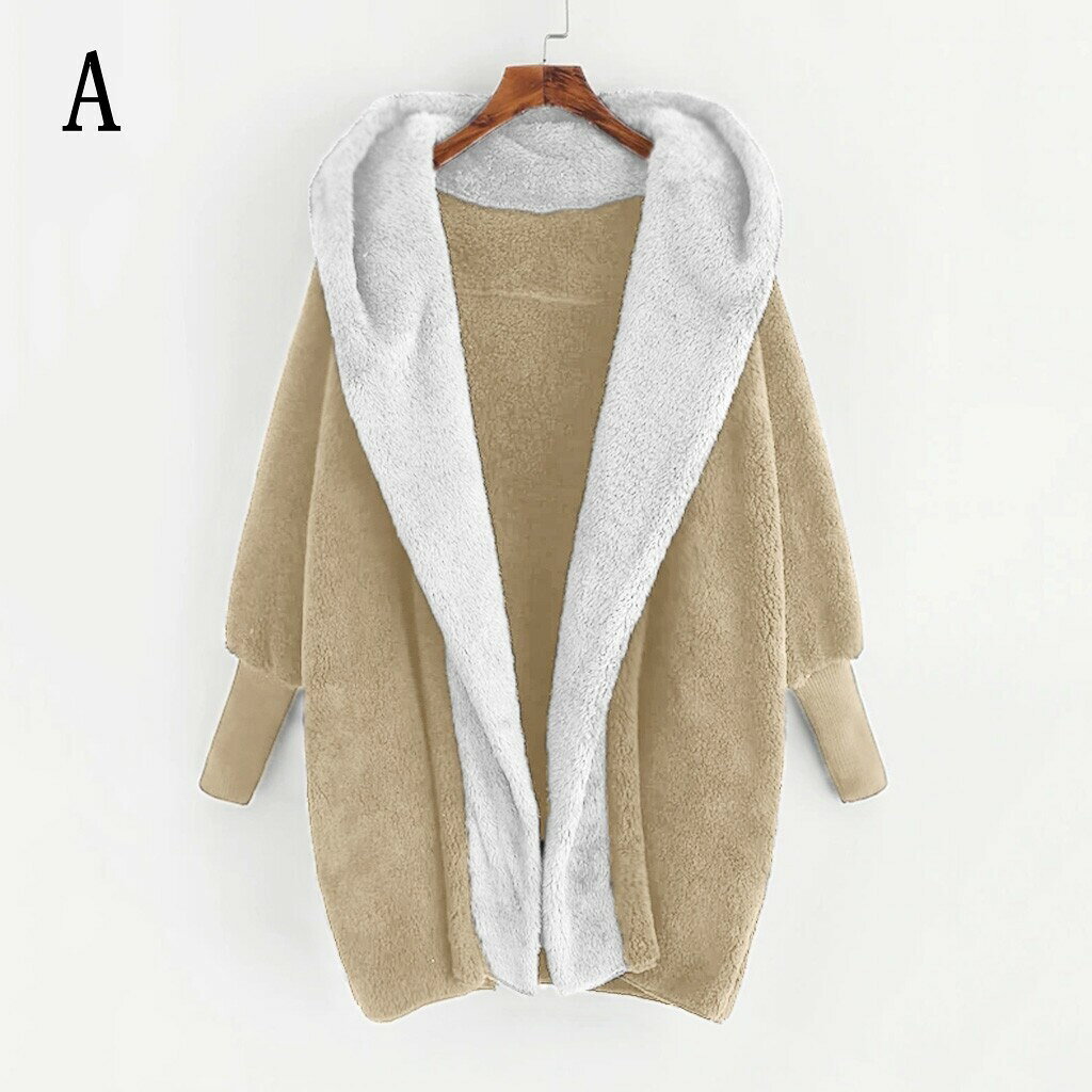 Rakuten - レディース リバーシブル フード付き カーディガン ジャケット hbq076