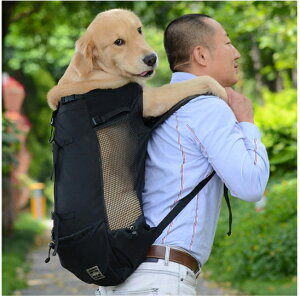 通気性のペット犬大型犬ゴールデンレトリバーのためのブルドッグリュック調節可能なビッグ犬の旅行用バッグペット製品 chy1017