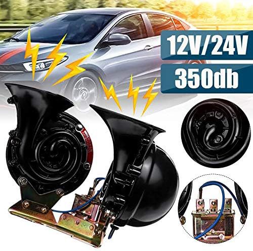 Rakuten - 新品☆人気品爆音デュアルトラックホーン 350dBの大音量 24V専用 ブラック hbq521