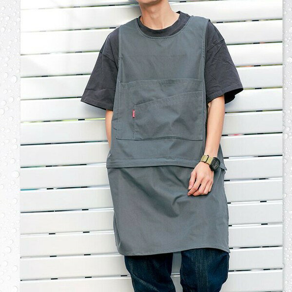 Rakuten - エプロン 作業服 無地 ファッション