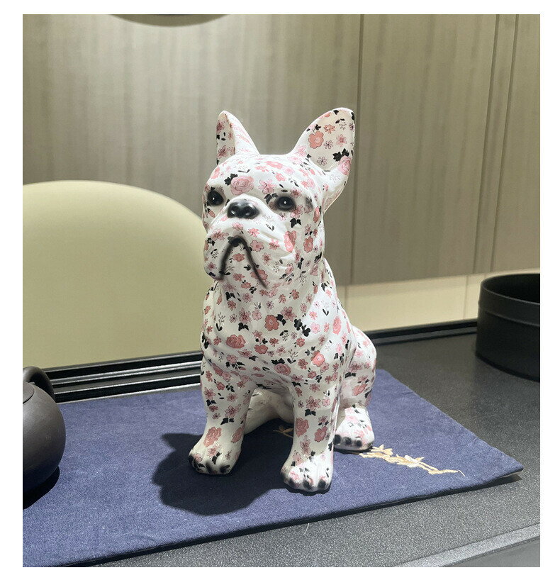 Rakuten - フレンチブルドッグ 置物 インテリア 雑貨 オブジェ 犬 樹脂製 リビング 玄関 飾り おしゃれ モダン かわいい ギフト プレゼント A B C 高さ21.5cm 幅15.5cm 奥行13cm