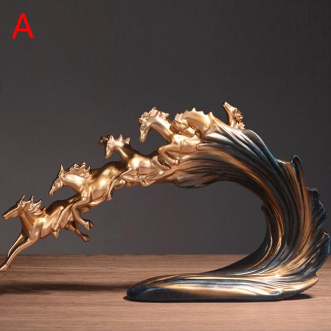 楽天市場】馬9頭置物の通販