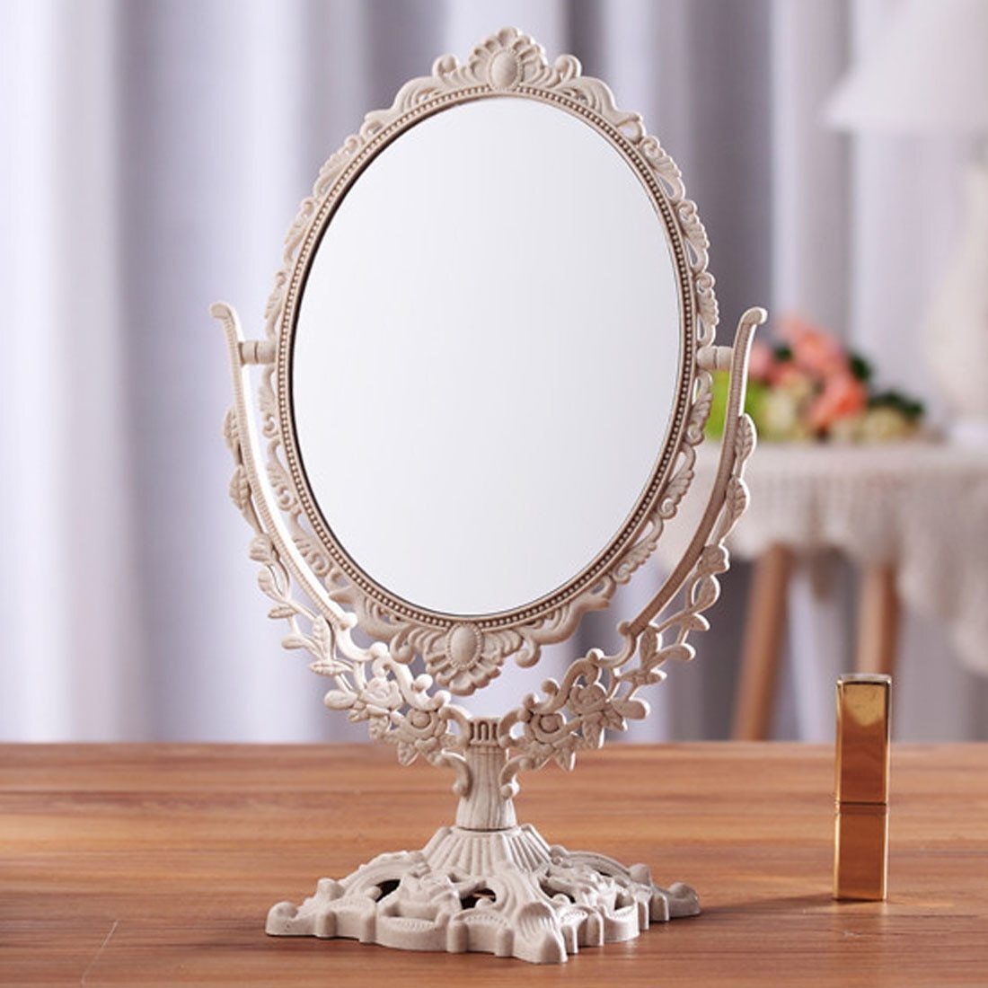 楽天市場】姫系（カラーホワイト）（卓上ミラー｜鏡）：インテリア