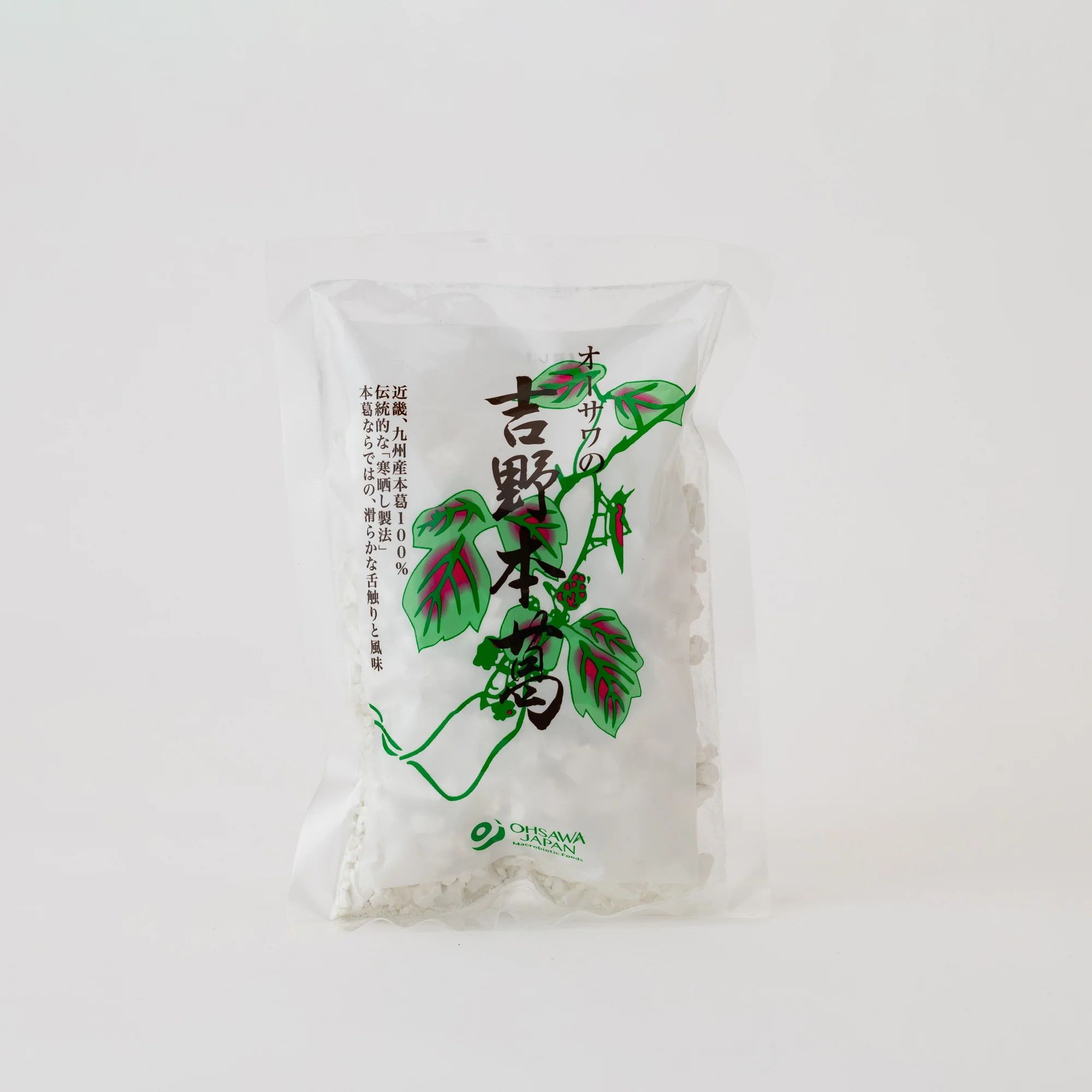 ■本葛粉ならではの、滑らかな舌触り　■葛湯や葛練り、ごま豆腐、とろみづけなどに 商品説明 原材料 本葛粉（近畿・九州産） 賞味期限常温で2年 内容量150g ブランド名オーサワジャパン