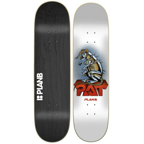 PLAN B プランビー RAT WHITE PAT DUFFY 8インチ SKATEBOARD スケートボード スケボー デッキ [セ]