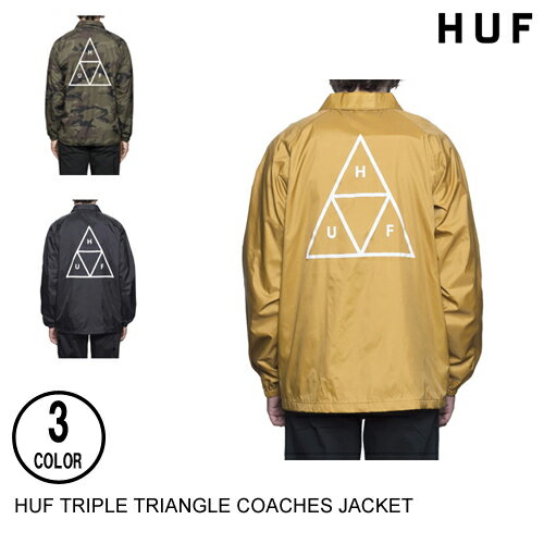 HUF ハフ TRIPLE TRIANGLE COACHES JACKET 3色 S-L 日本代理店正規品 コーチジャケット