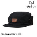 BRIXTON ブリクストン GRADE 2 CAP BLACK XS 帽子 キャップ 日本代理店正規品 60