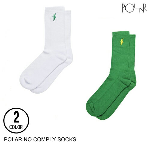 POLAR SKATE CO. ポーラー NO COMPLY SOCKS 2色 靴下・ソックス 日本代理店正規品