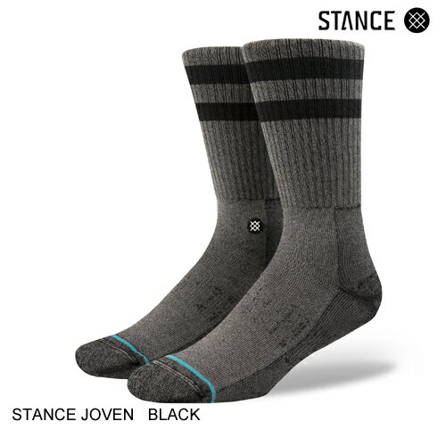STANCE スタンス JOVEN BLACK スケート・メンズ・靴下・ソックス [セ]
