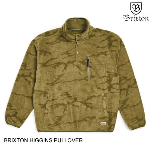 BRIXTON ブリクストン HIGGINS PULLOVER OLIVE M フリースジャケット 日本代理店正規品 60 BRIXTON ブリクストン HIGGINS PULLOVER OLIVE M フリースジャケット 日本代理店正規品 60