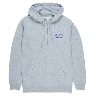 QUARTERSNACKS クウォータースナックス SNACKMAN ZIP HOOD GREY S ジップ　パーカー