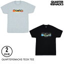 QUARTERSNACKS NEH[^[XibNX TECK TEE 2F M-XL TVc 60