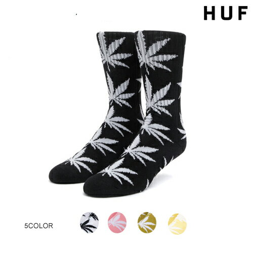 HUF ハフ PLANTLIFE SOCKS 【7色】 スケート・メンズ・靴下・ソックス 人気上昇中！ビビットカラー 日本代理店正規品 [セ]