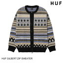 HUF nt GILBERT ZIP SWEATER MULTI M-L Z[^[ {㗝XKi Z