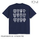 POLAR SKATE CO. |[[ 12 FACES TEE DARK BLUE M TVc Z