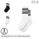 POLAR SKATE CO. |[[ FAT STRIPE RIB SOCKS 3F 35-46 CE\bNX Z