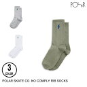 POLAR SKATE CO. |[[ NO COMPLY RIB SOCKS 3F 35-46 CE\bNX Z