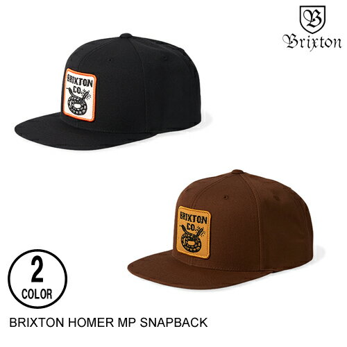 BRIXTON ブリクストン HOMER MP SNAPBACK 2色 キャップ 日本代理店正規品 セ