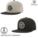 BRIXTON uNXg Lbv OATH 3 SNAPBACK 4F XP[g Y CAP HAT nbg Xq {㗝XKi Z