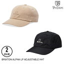 BRIXTON uNXg ALPHA LP ADJUSTABLE HAT 2F Lbv {㗝XKi Z