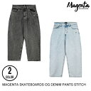 MAGENTA SKATEBOARDS }WF^ OG DENIM PANTS STITCH 2F S-L pc Z