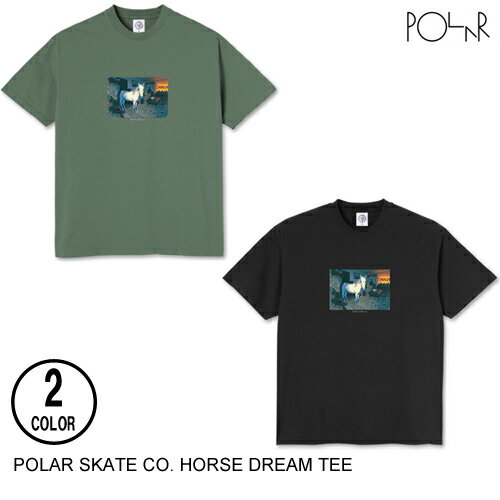 POLAR SKATE CO. ポーラー HORSE DREAM TEE 2色 M-L 半袖Tシャツ 日本代理店正規品