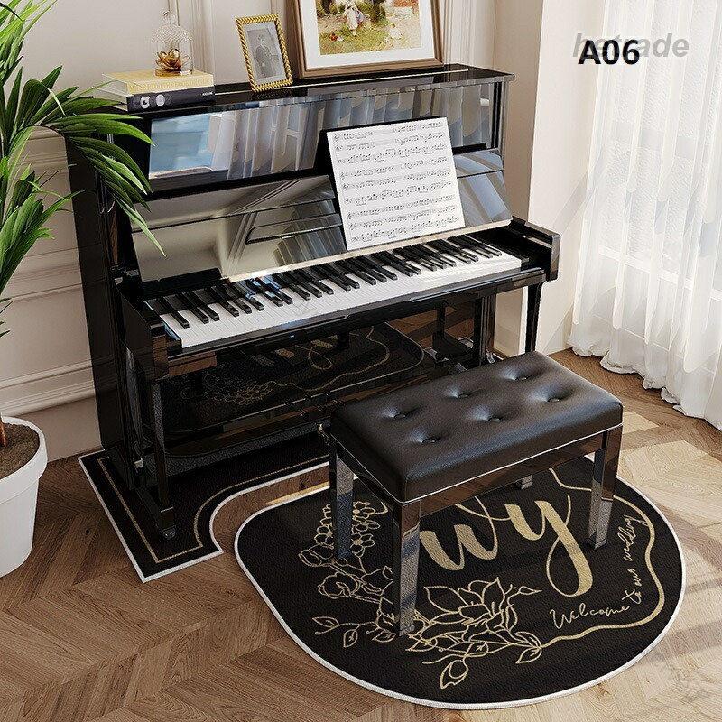 HEトレードのピアノマット ピアノ椅子マット 防音 ピアノ 防音マット 静音マット アップライトピアノ用 フロアマット 音漏れ対策 騒音対策 カーペット 安心使用可能 高耐久仕様 防傷 防振｜アングル2