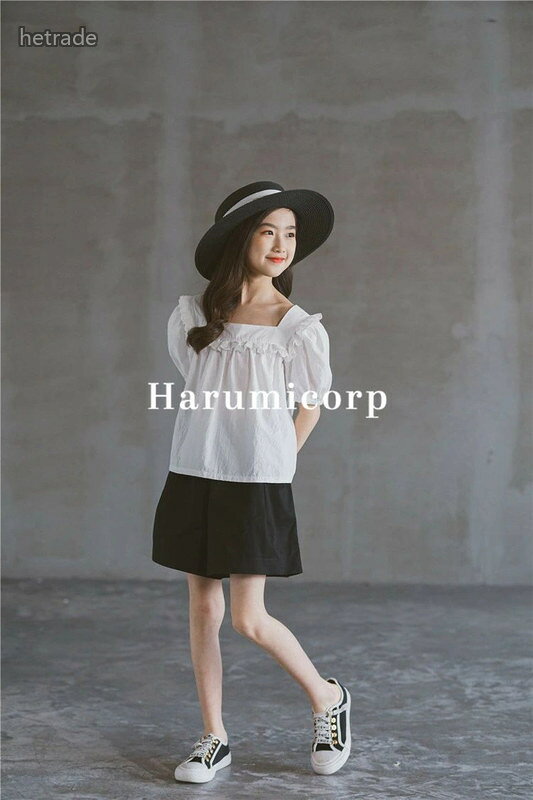 子供服 女の子 夏服 ハーフパンツ キッズ 韓国子供服 ガウチョパンツ 半ズボン ボトムス ストレッチパンツ ジャージパンツ ウェストゴム ベビー服 ジュニア カジュアルパンツ 伸びる — vista 3