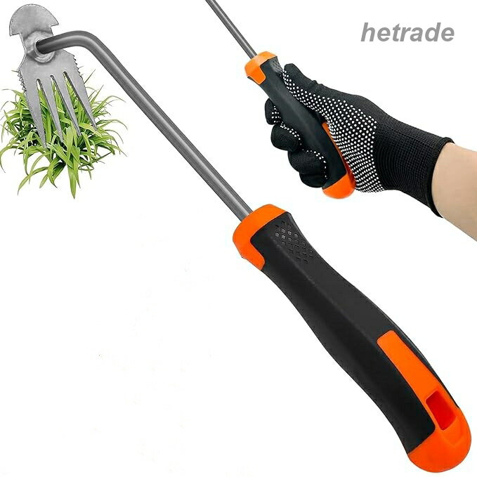 手動除草ツール 雑草抜き ガーデニング用品 雑草を根ごと抜く 除草ツール 草取り道...