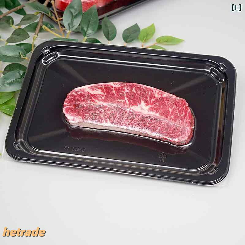 HEトレードの食品サンプル リアル フェイク ステーキ肉 サーロイン 和牛 霜降り トマホーク ショートリブ 焼肉スライス プラスチック製 アメリカンスタイル 店舗装飾 置物 ディスプレイ｜アングル3