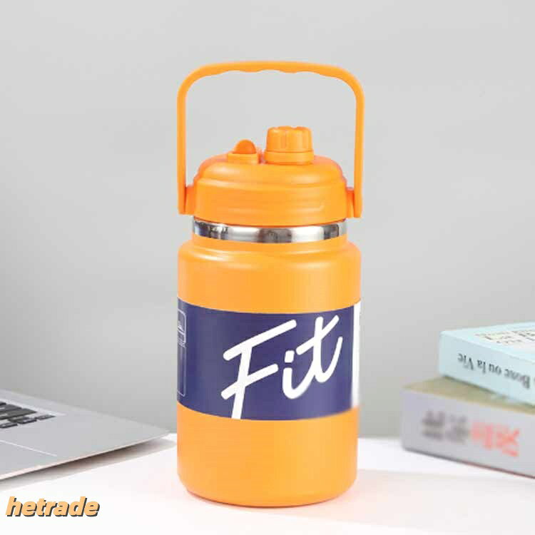 HEトレードの2.5リットル ステンレス 1.5L 大人 真空断熱 保冷 2リット 2L 2.5L 水筒 子供 大容量 スポーツジャグ ハンドル付き 直飲み｜アングル2