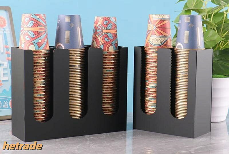 カップディスペンサー 紙コップ ホルダー 置き型 壁掛け可 収納ボックス アクリ