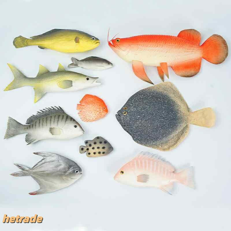 食品サンプル リアルな魚模型 サンマ ターボット ハクレン ソウギョ 川魚 精巧なPU素材 インテリア飾り オブジェ ディスプレイ