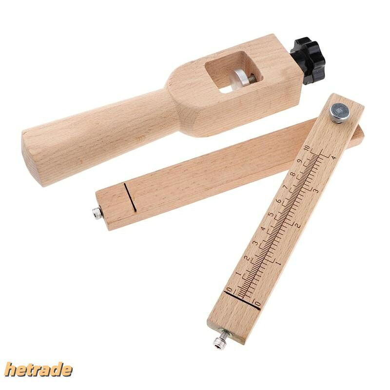 革工具 ストラップカッター 木製 革細工 ウッドクラフトストリップ レザーツール 4枚刃付き 大工 作業工具 手作り ハンドメイド DIY 工芸用品 カッティングツール 初心 多用途 丈夫 耐久