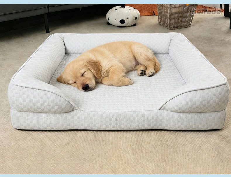 ペットベッド 接触冷感 ソファー 涼感マット ふわふわ メッシュ 通気性 犬猫兼用 ...
