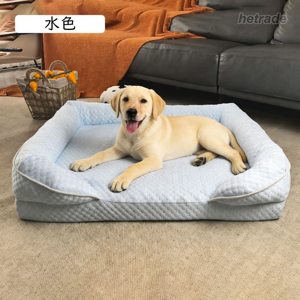 ペットベッド 接触冷感 ソファー 涼感マット ふわふわ メッシュ 通気性 犬猫兼用 ...