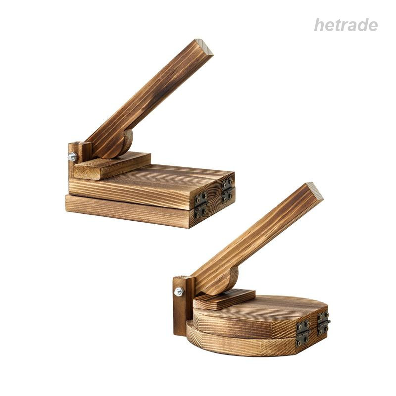 木製トルティーヤプレス.コーントルティーヤプレッサーツール.手動メキシカントルティーヤプレッサー.キッチン用餃子の皮作り