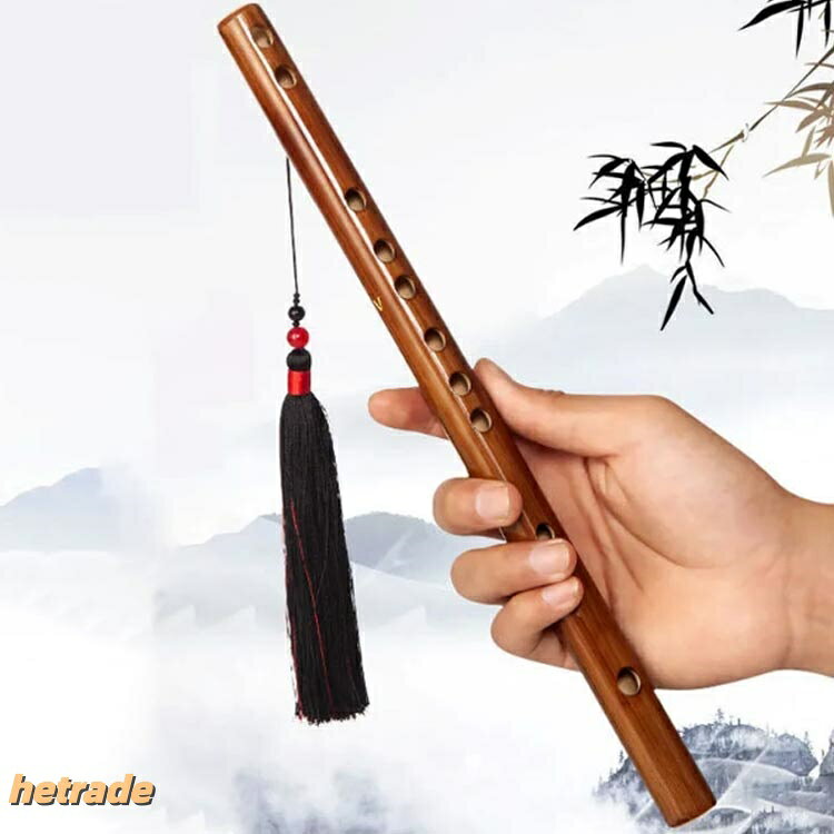 中華 篠笛 竹製 フルート バンブーフルート ロング 入門用 竹 32cm 35cm 38cm 天然...