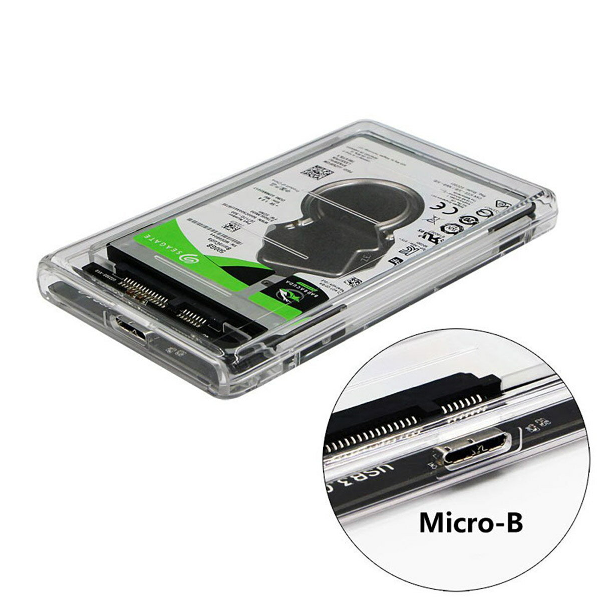 2.5インチHDDSSD外付けケースUSBケーブル付きUSB3.0SATA3.0ハードディスク5Gbps高速データ転送