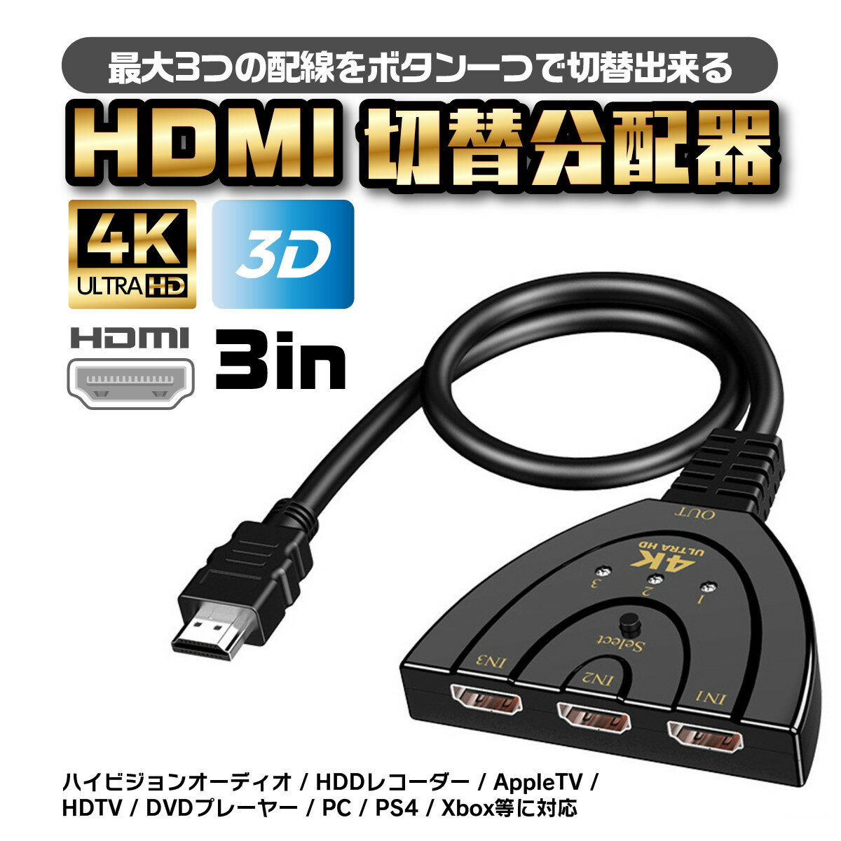 【送料無料】HDMI 分配器 切替器 セ