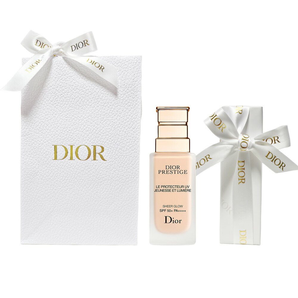 国内正規品 DIOR ディオール プレステージ ホワイト ル プロテクター UV ルミエール シアーグロー (SPF 50+ / PA++++)　30 mL　プレゼント　ギフト　ラッピング済　ショッパー付 母の日