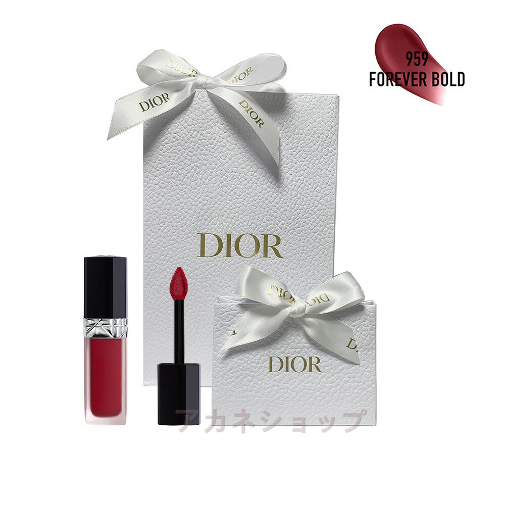 【国内正規品】クリスチャンディオール DIOR ルージュディオールフォーエヴァーリキッド #959 フォーエヴァー ボールド（ラッピング 済ショッパー付）