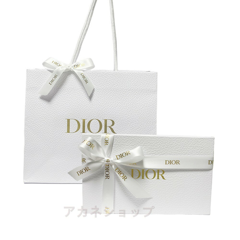 Christian Dior ディオール ギフトボックス ラッピング 箱 リボン ペーパークッション付き ギフト・誕生日プレゼント 紙袋ショッパー 付き